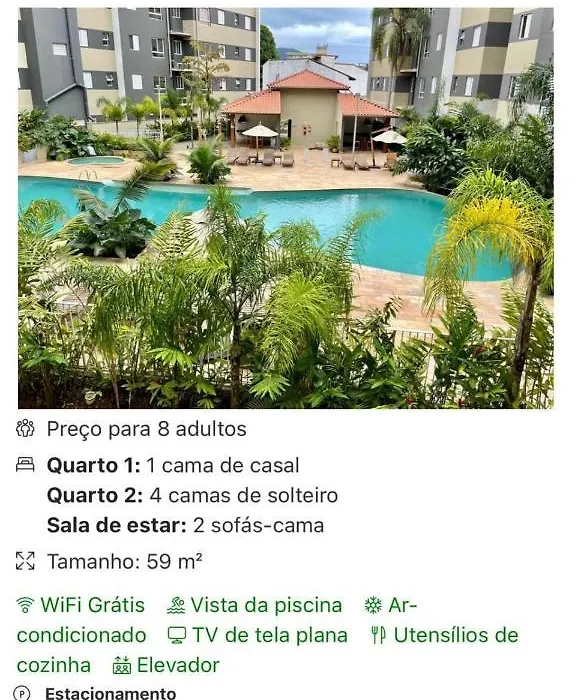 Jardim das Palmeiras II Home Resort - Imperdível - Vista Piscina - Suíte - Ubatuba-1